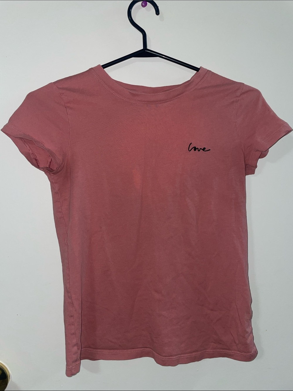 Divided Dusty Rose 'Love' Short Sleeve Tee